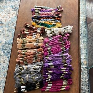 145 WRC Embroidery Floss and 11 DMC Cotton Perle France